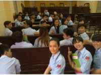 Sinh viên ngành Dịch vụ pháp lý - Trường Cao đẳng KT-KT Miền Nam tham dự phiên tòa thực tế tại TAND quận 1, Tp.HCM