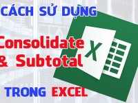 Cách sử dụng Consolidate và Subtotal trong Excel để thống kê dữ liệu [Video]