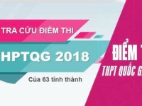 Tra cứu điểm thi THPT Quốc gia 2018 tất cả các tỉnh