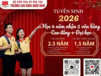 Chương trình đào tạo 2 Giai đoạn: 4 năm – 2 Văn bằng (Cao đẳng + Đại học)